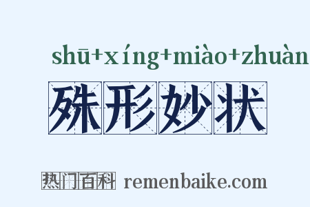 殊形妙状是什么意思的图片